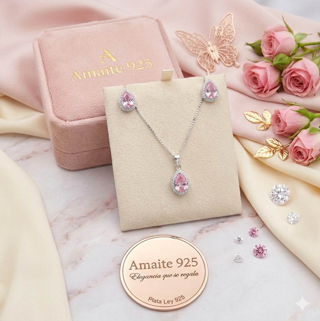 Set Gota Rosé – Elegancia que enamora 💖