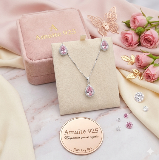 Set Gota Rosé – Elegancia que enamora 💖