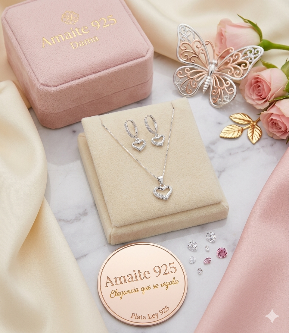 Set Corazón Brillante – Amor en cada detalle 💫